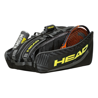 Raquetero HEAD Base Racquet Bag L Negro y Verde