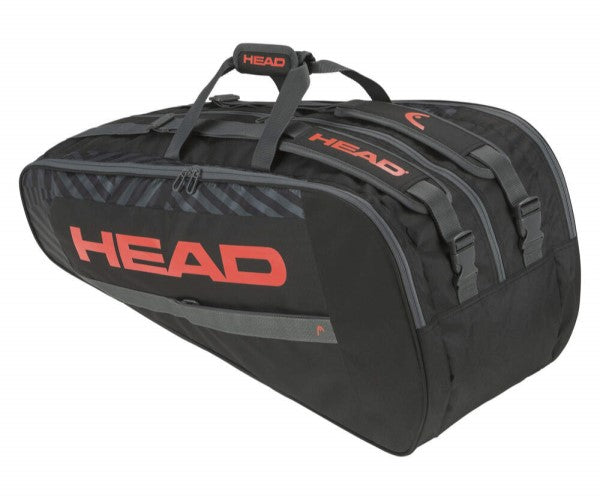 Raquetero HEAD Base Racquet Bag L Negro Naranja